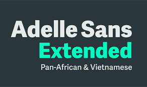 Beispiel einer Adelle Sans Extended-Schriftart